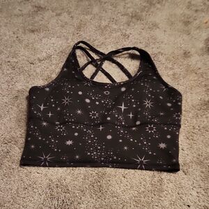 POP Fit Celestial Black Sports Bra